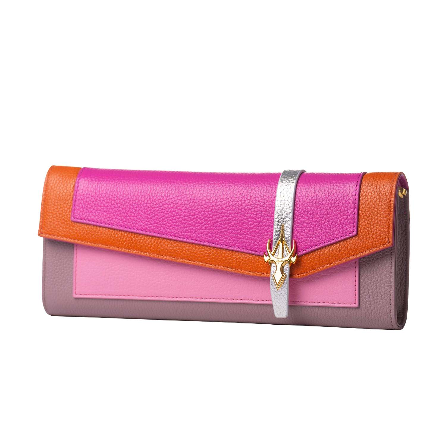 Al Jazzi Pink & Orange Clutch