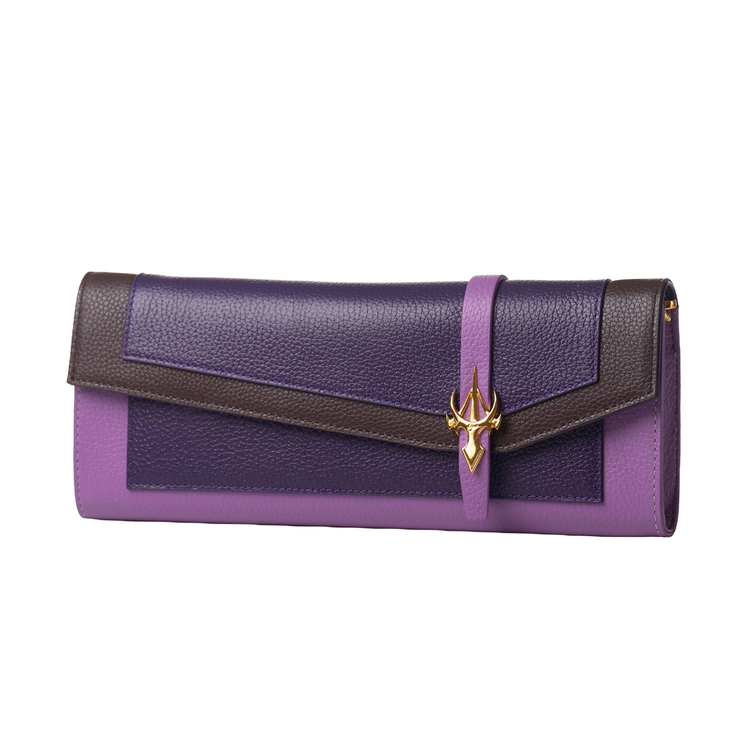 Al Jazzi Dark & Light Purple Clutch