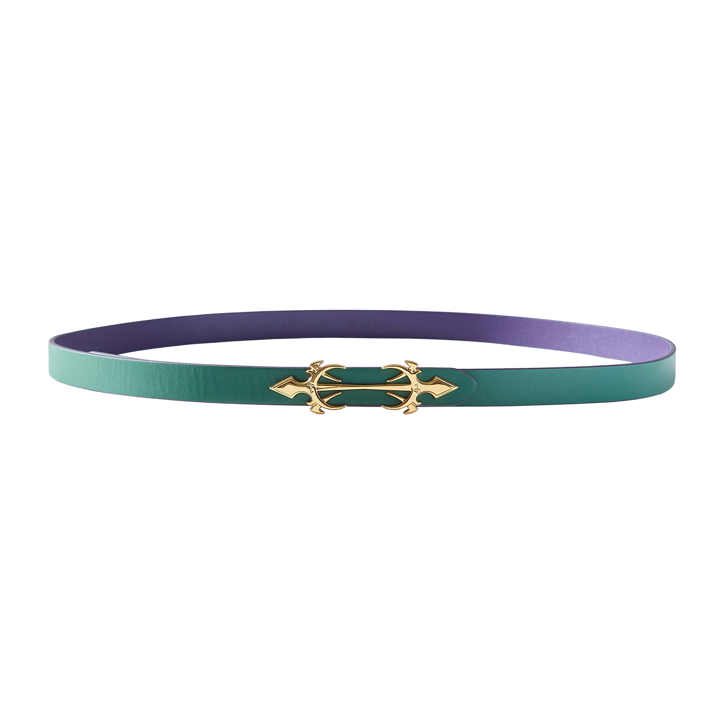 Taraf Slim Belt - Green & Purple