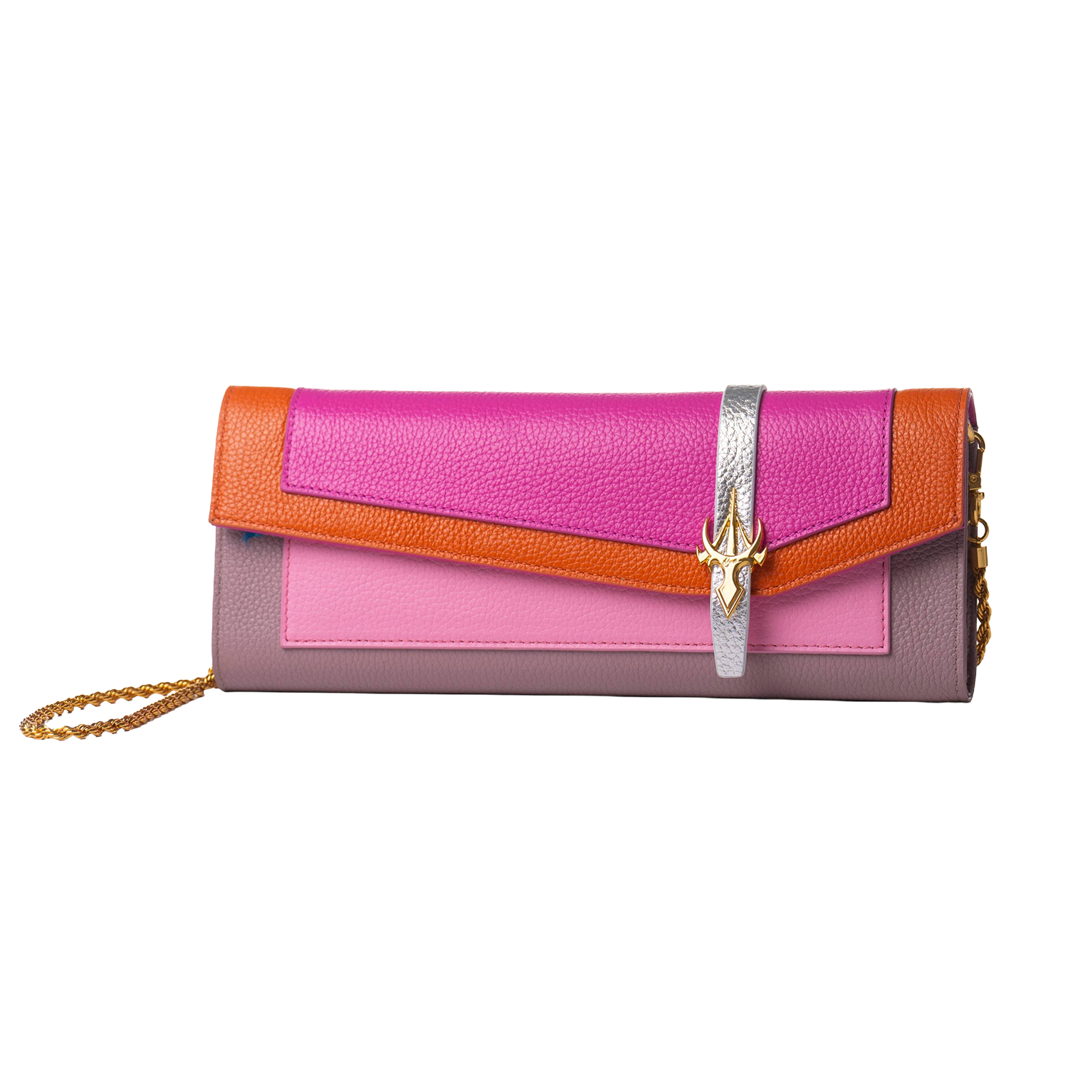 Al Jazzi Pink & Orange Clutch