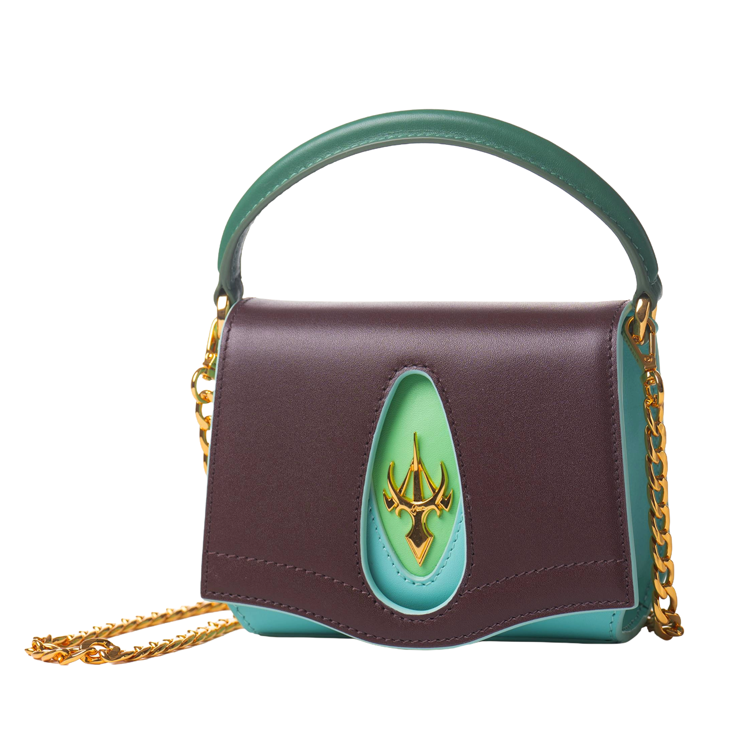 المهاة بني وأخضر بحري فاتح