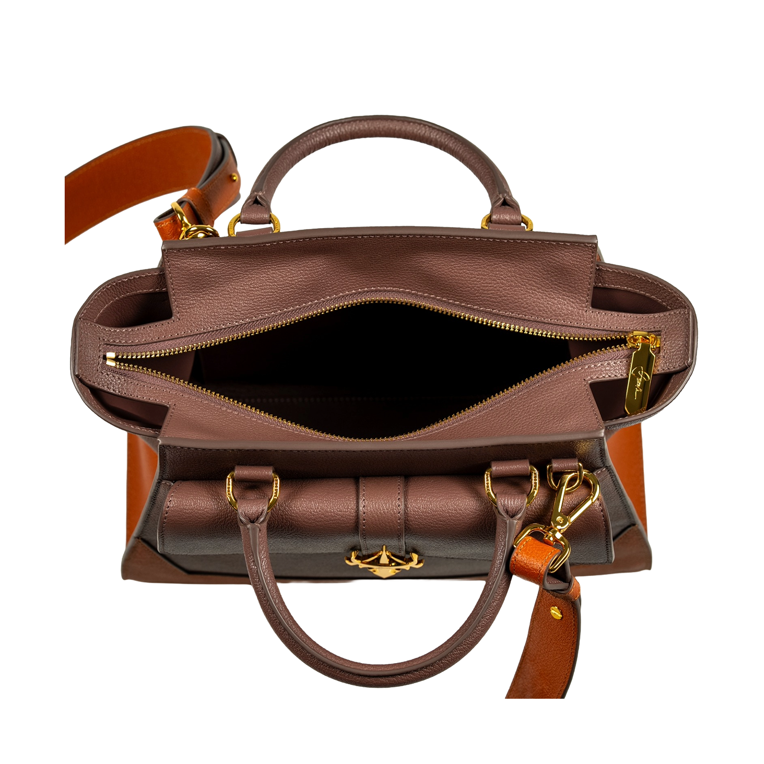 الظبي بني وبرتقالي