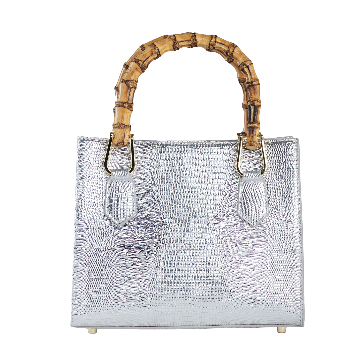 حقيبة يد فضية صغيرة