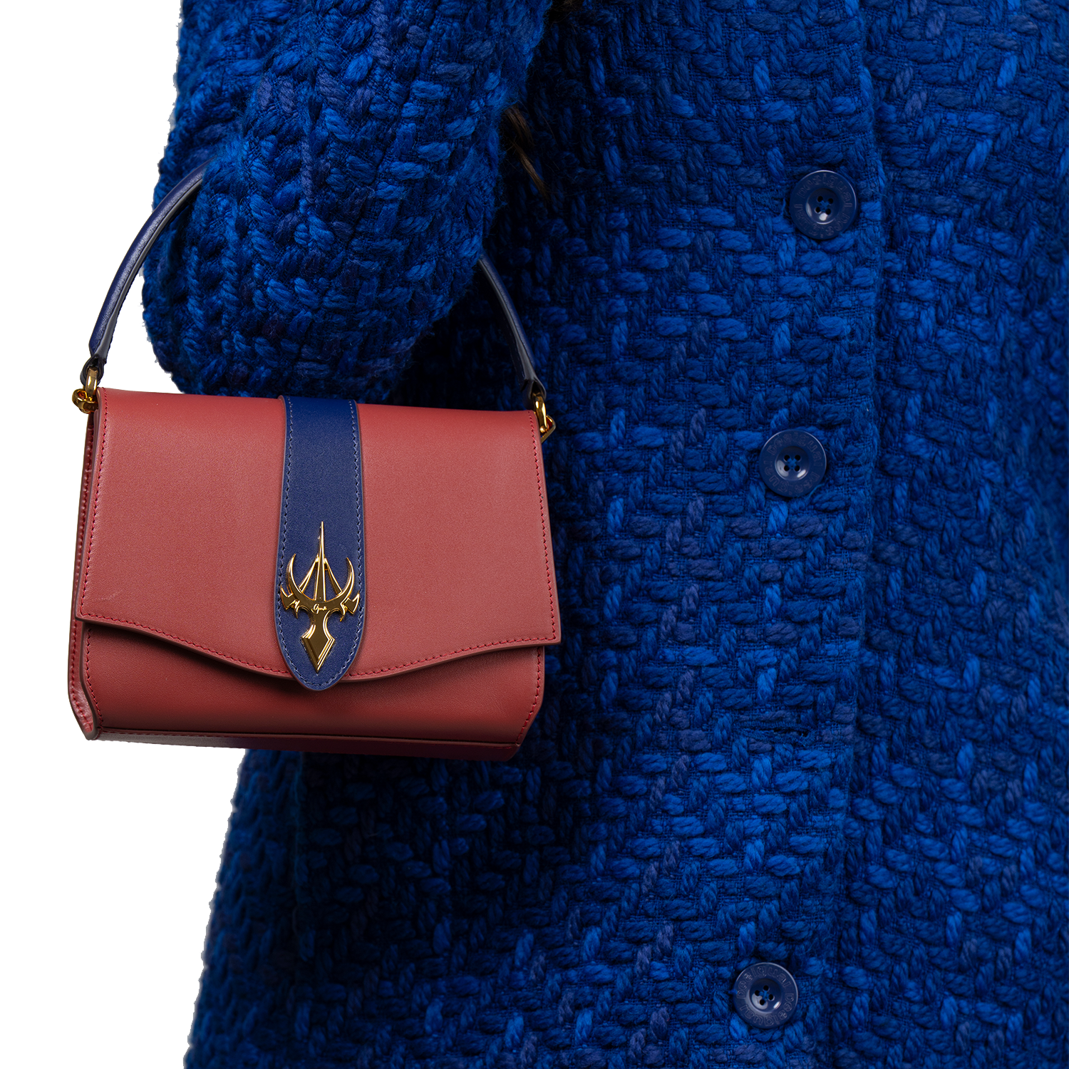 أرام برتقالي داكن وأزرق داكن