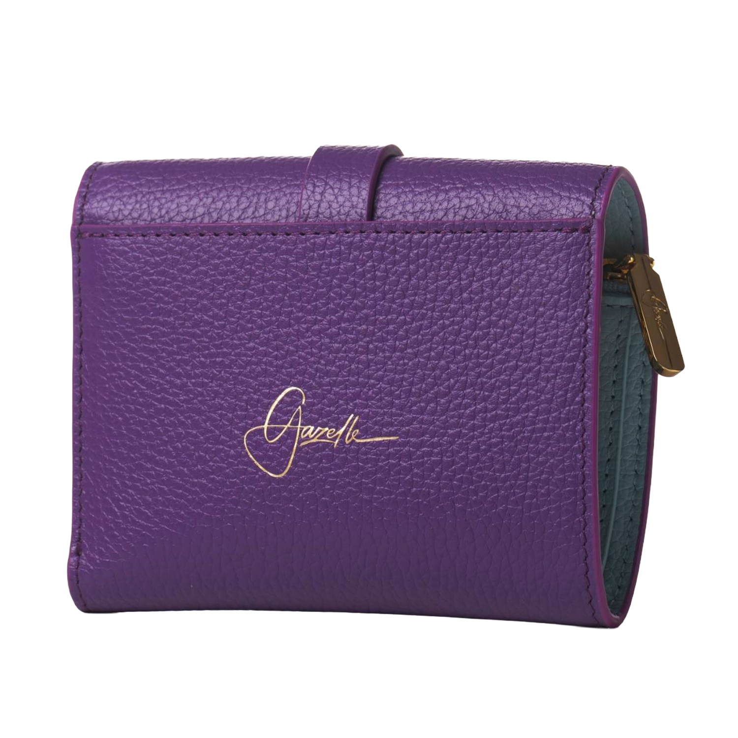 عزة باللون الأرجواني الداكن والأزرق السماوي