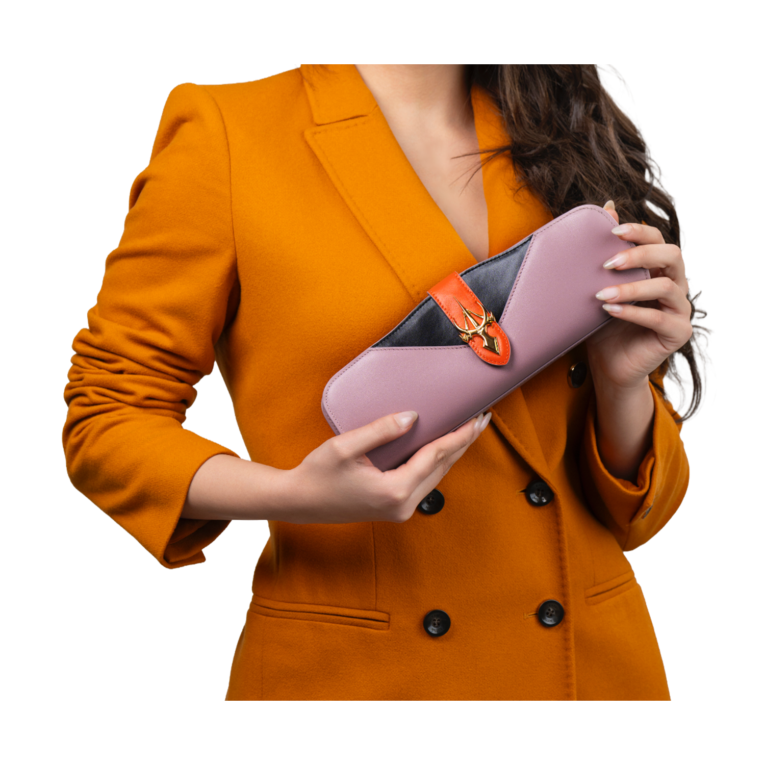 Reelam Clutch Rosy Brown