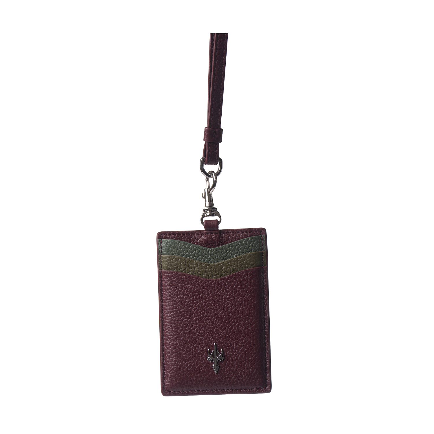Lanyard Card Holder – Brown & Olive Tones