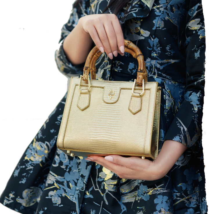 حقيبة يد صغيرة ذهبية
